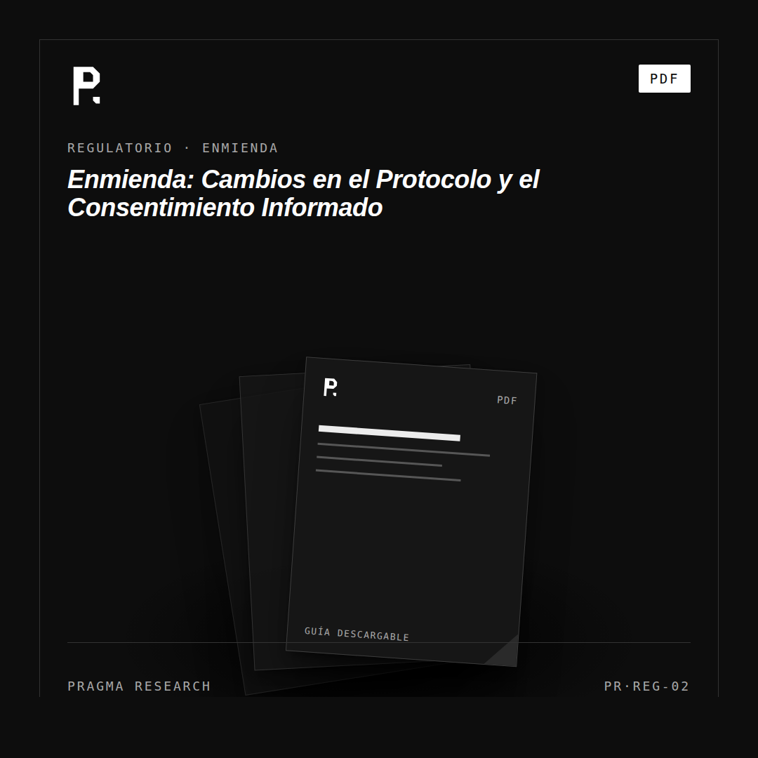 Enmienda: Cambios en el Protocolo y el Consentimiento Informado